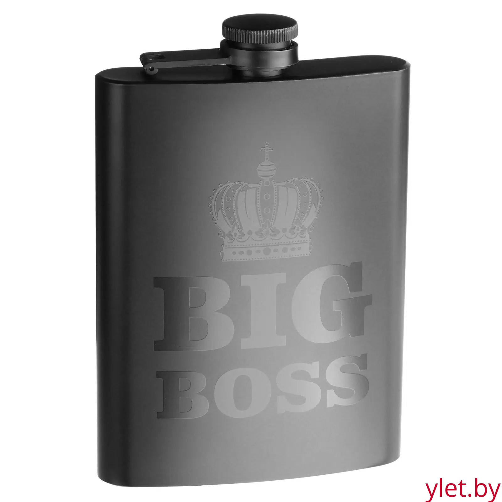 Фляжка для алкоголя BIG BOSS, нержавеющая сталь, подарочная, 240 мл, 8 oz