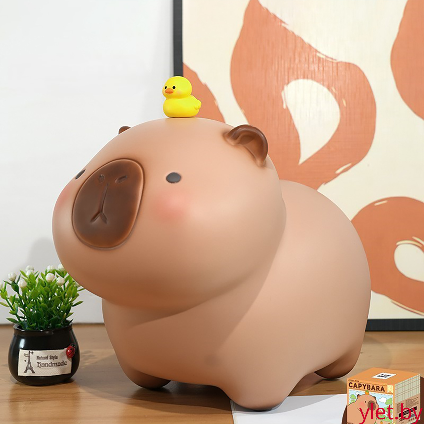 Копилка капибара "Big Capybara Friend Duck"