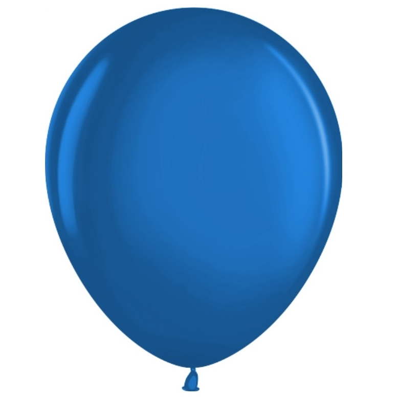 Шар (12''/30 см) Синий, металлик