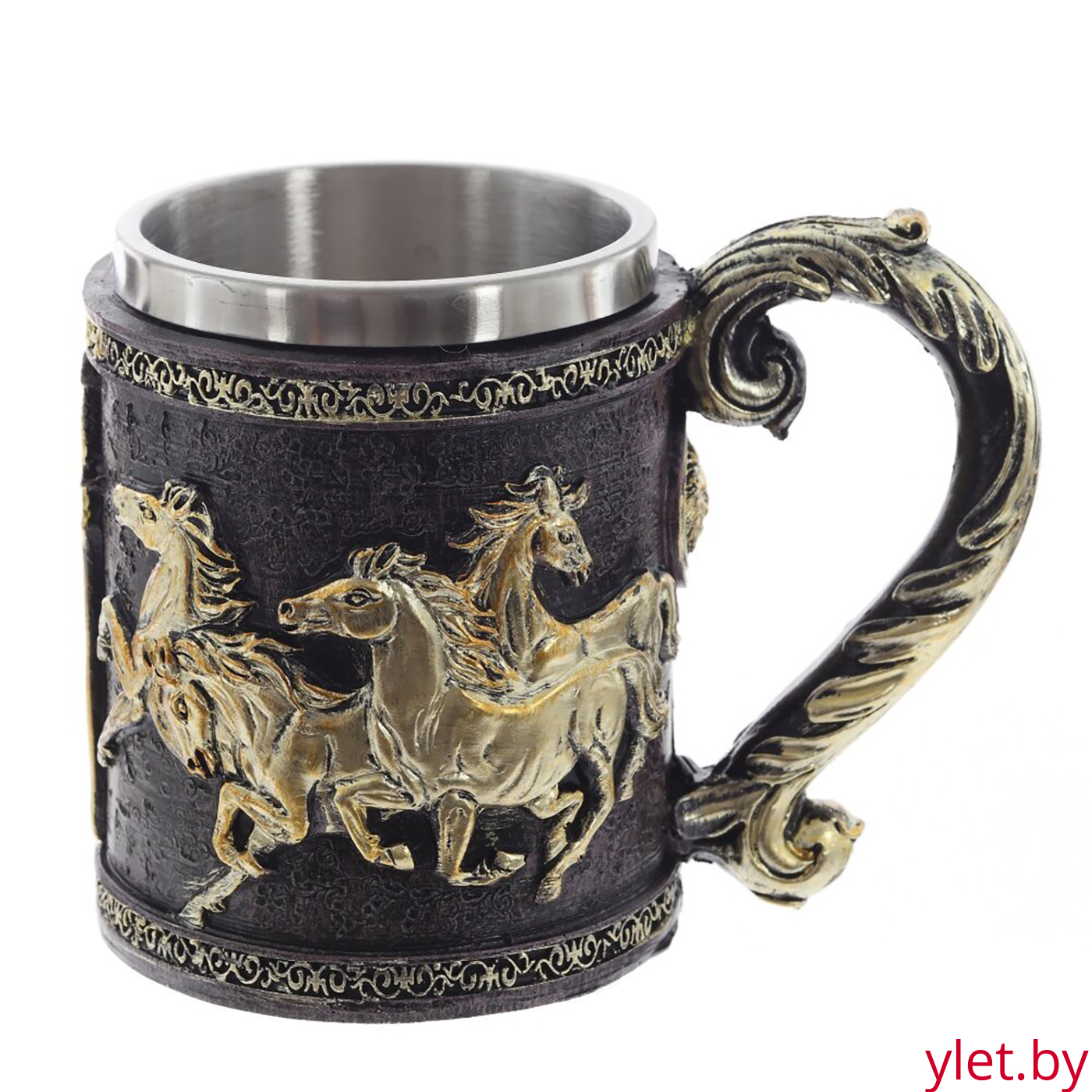 Кружка "Лошадь №2" (металл внутри)