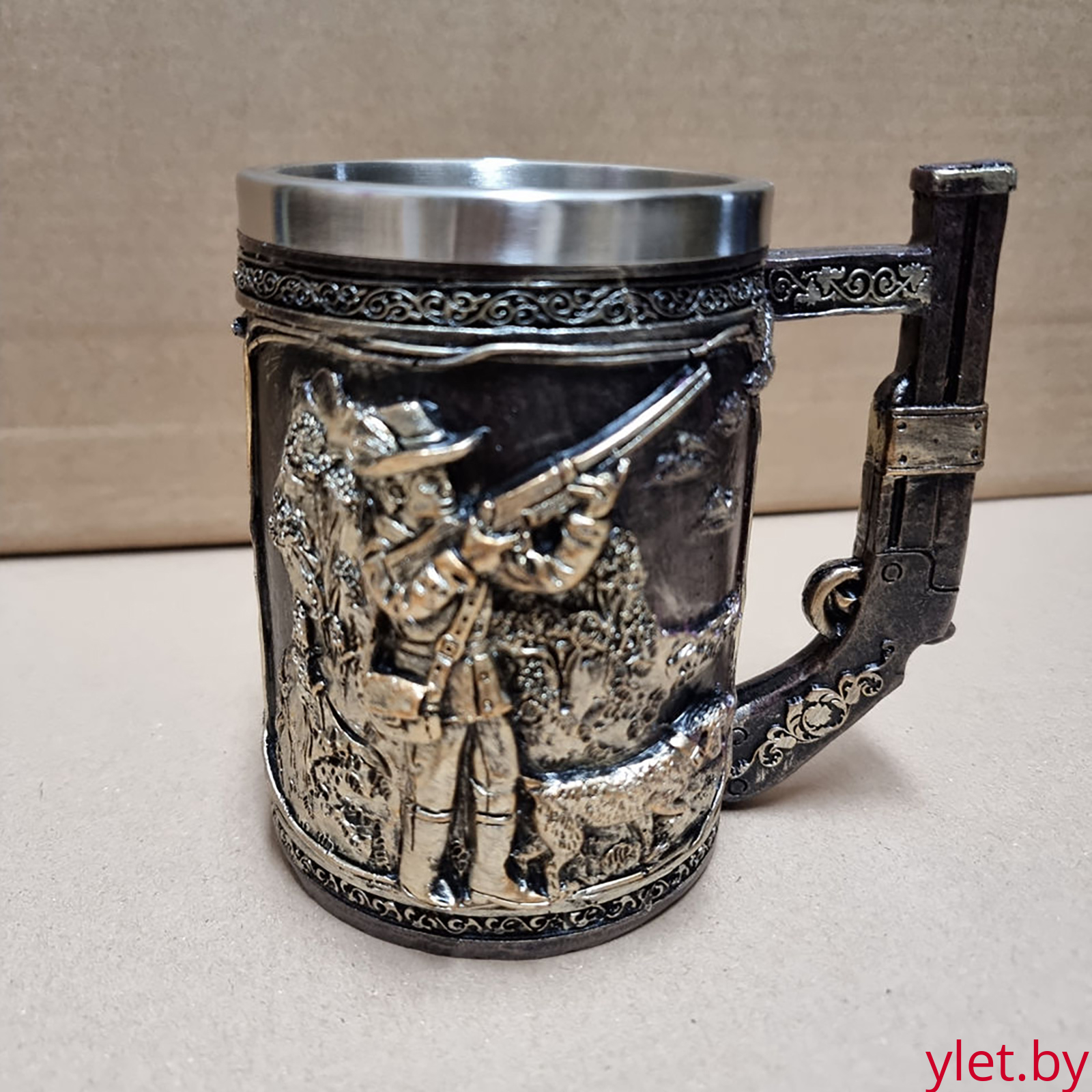 Кружка "Охотник" (металл внутри)