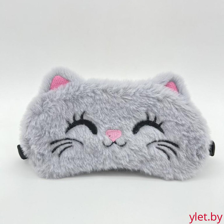 Маска для сна "Happy cat", gray