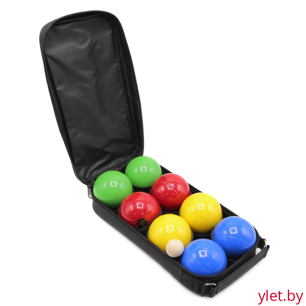 Боча Петанк 8 шаров,цветной (металлич.)