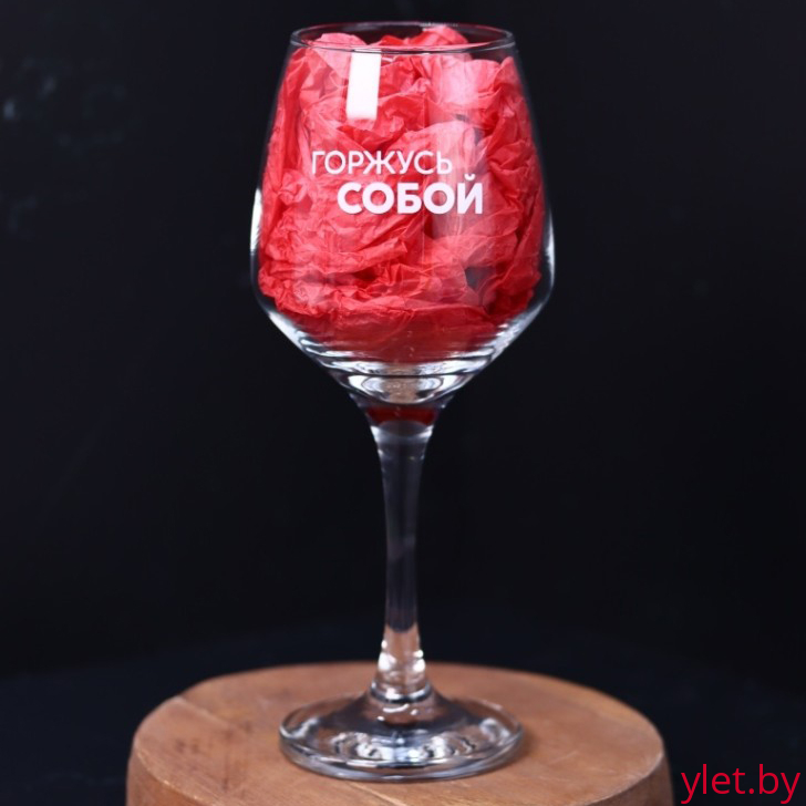 Бокал для вина Oh vine! "Горжусь  собой", 400мл