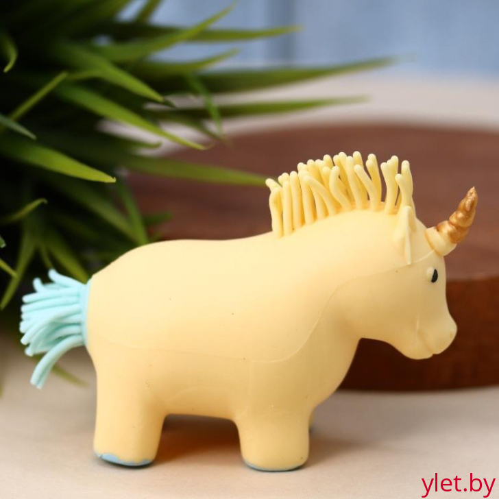 Мялка - антистресс «Squeeze unicorn», yellow