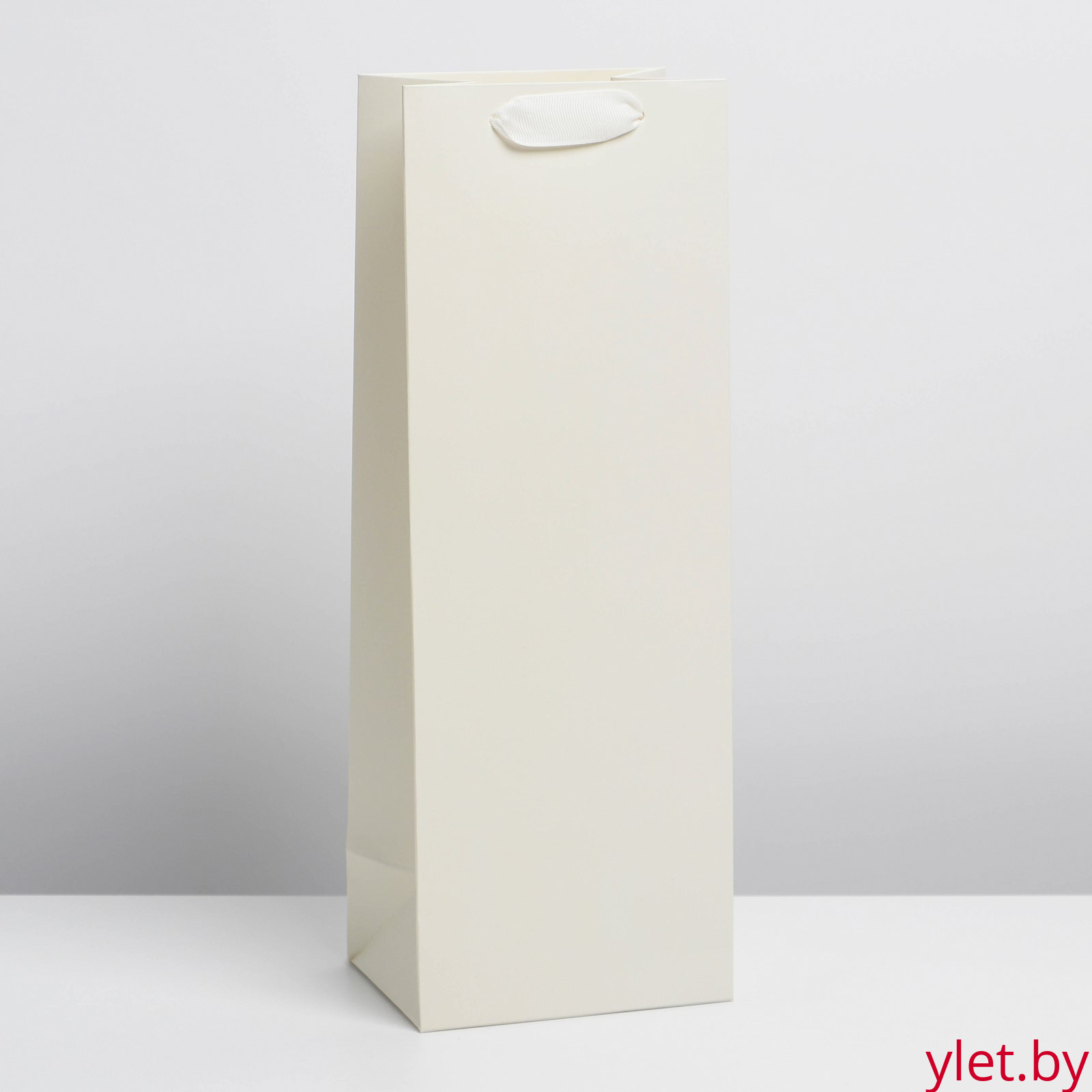 Пакет под бутылку Молочный, 13 x 35 x 10 см