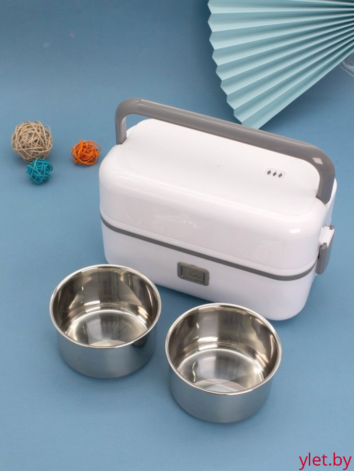 Ланчбокс с подогревом "Cooking box", от сети, (26,2*13*16,3 см), контейнер для еды