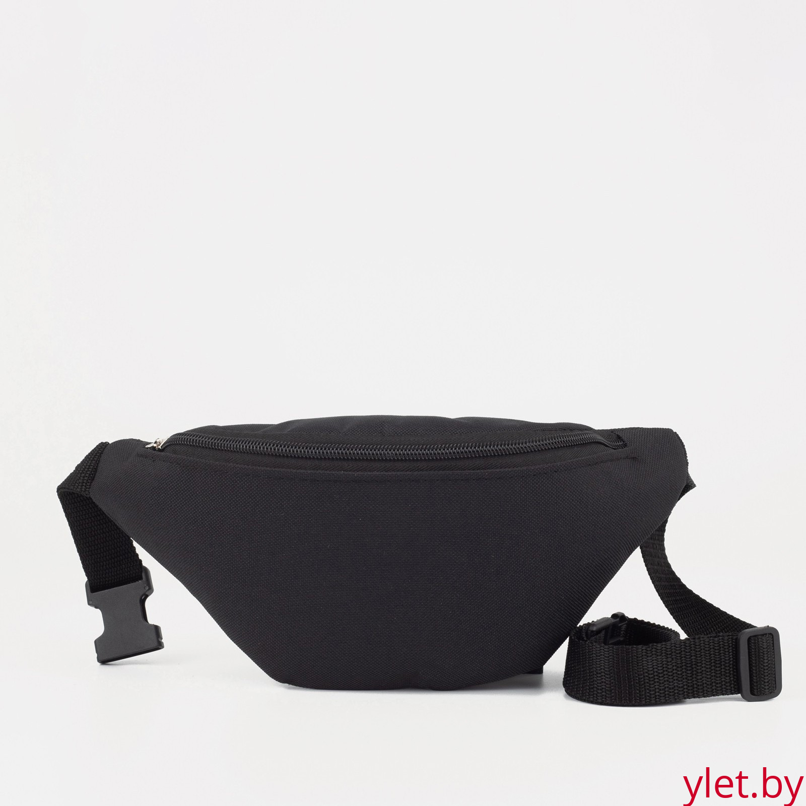 Сумка поясная "Макси" на молнии, 25*6*13 см, черный
