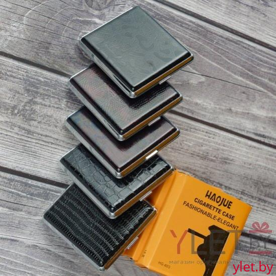 Портсигар под кожу с резинкой HG-603 в ассортименте