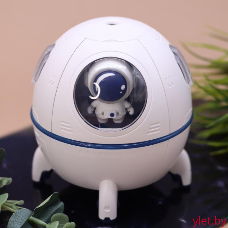 Настольный увлажнитель воздуха -  ночник "Space rocket", (портативный, USB)