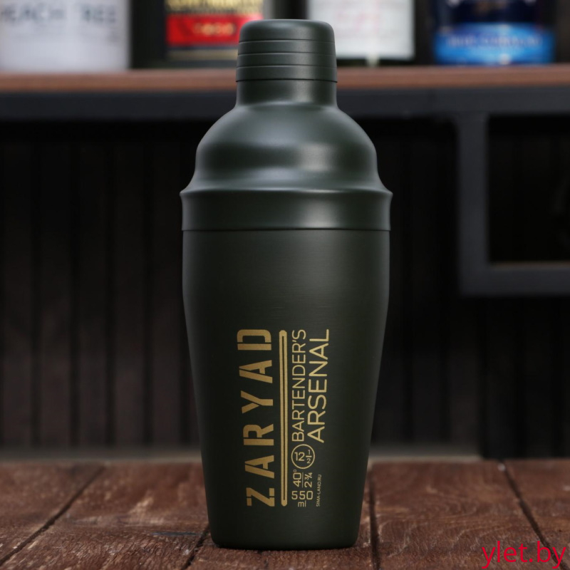 Шейкер металлический для коктейлей Zaryad, 500 мл