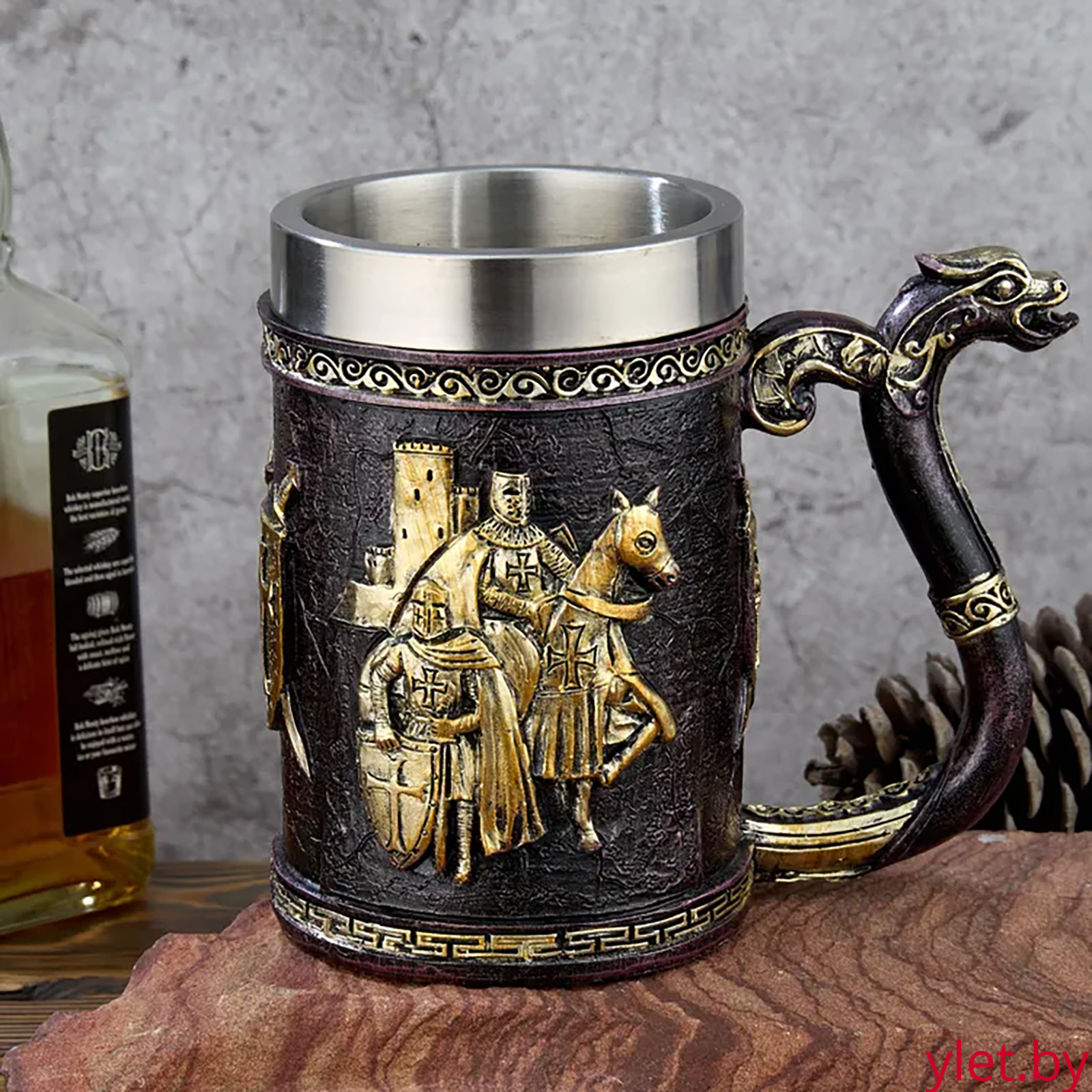 Кружка "Крепость" (металл внутри)