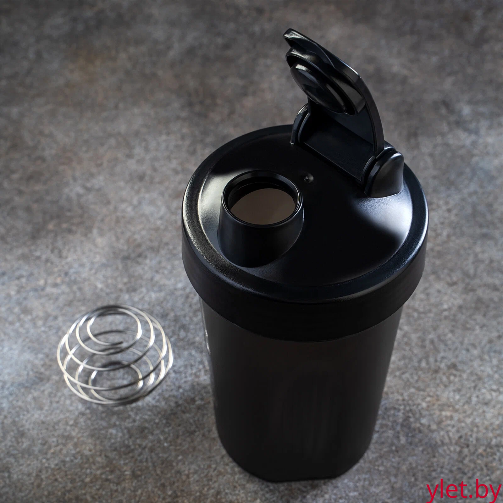 Спортивный шейкер "Matte", black (400 ml)