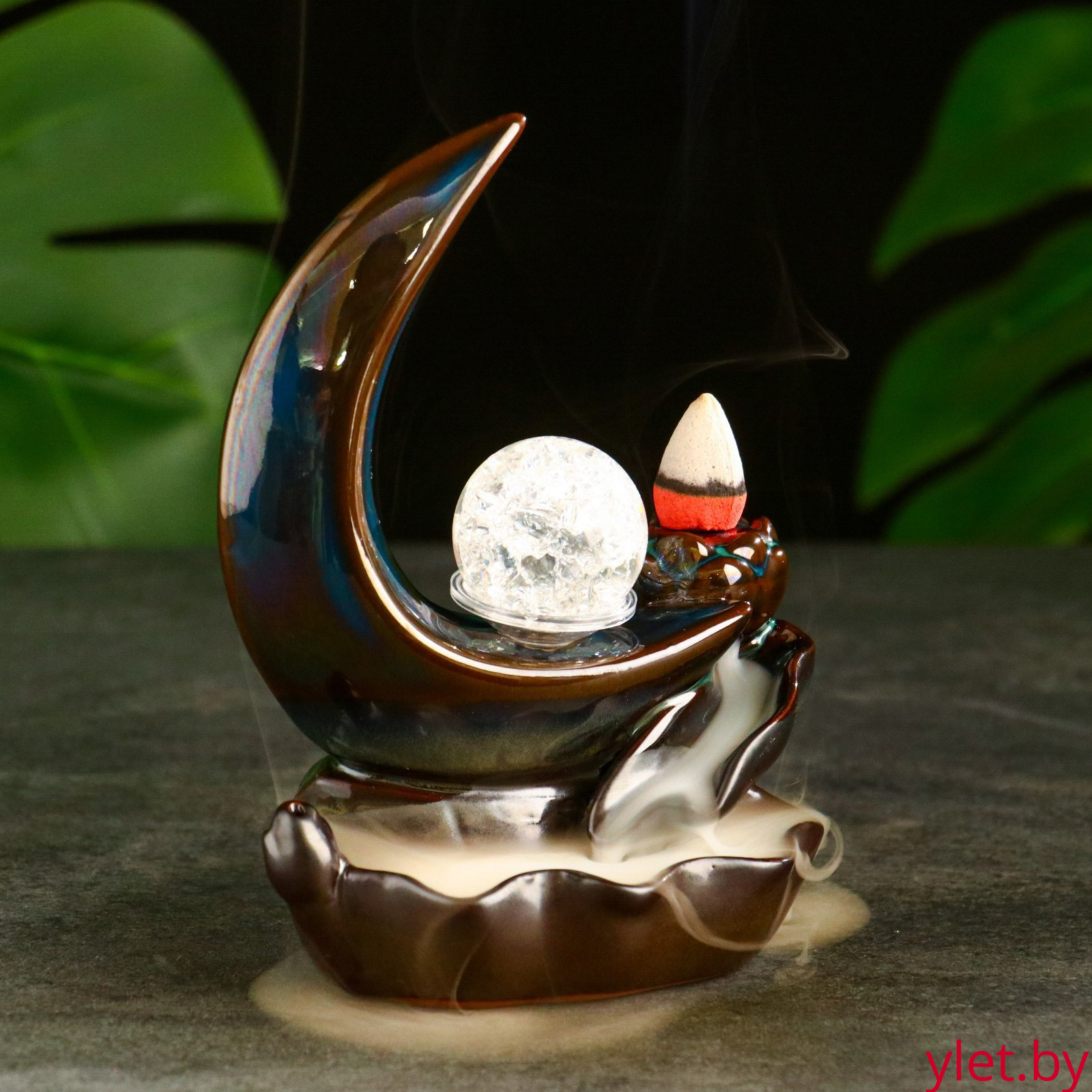 Подставка для благовоний "Полумесяц" 10×5×13 см