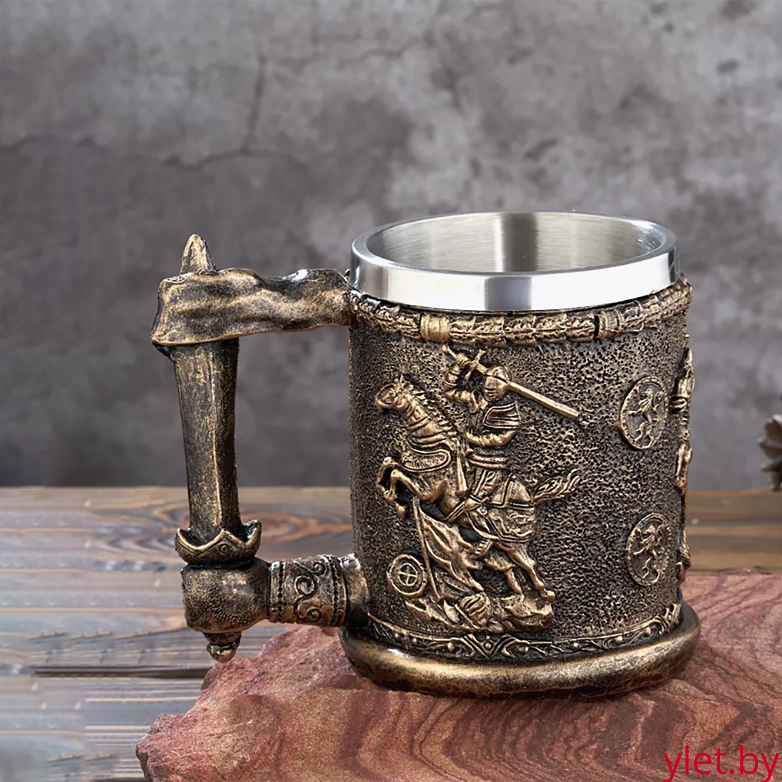 Кружка "Колесница" (металл внутри)