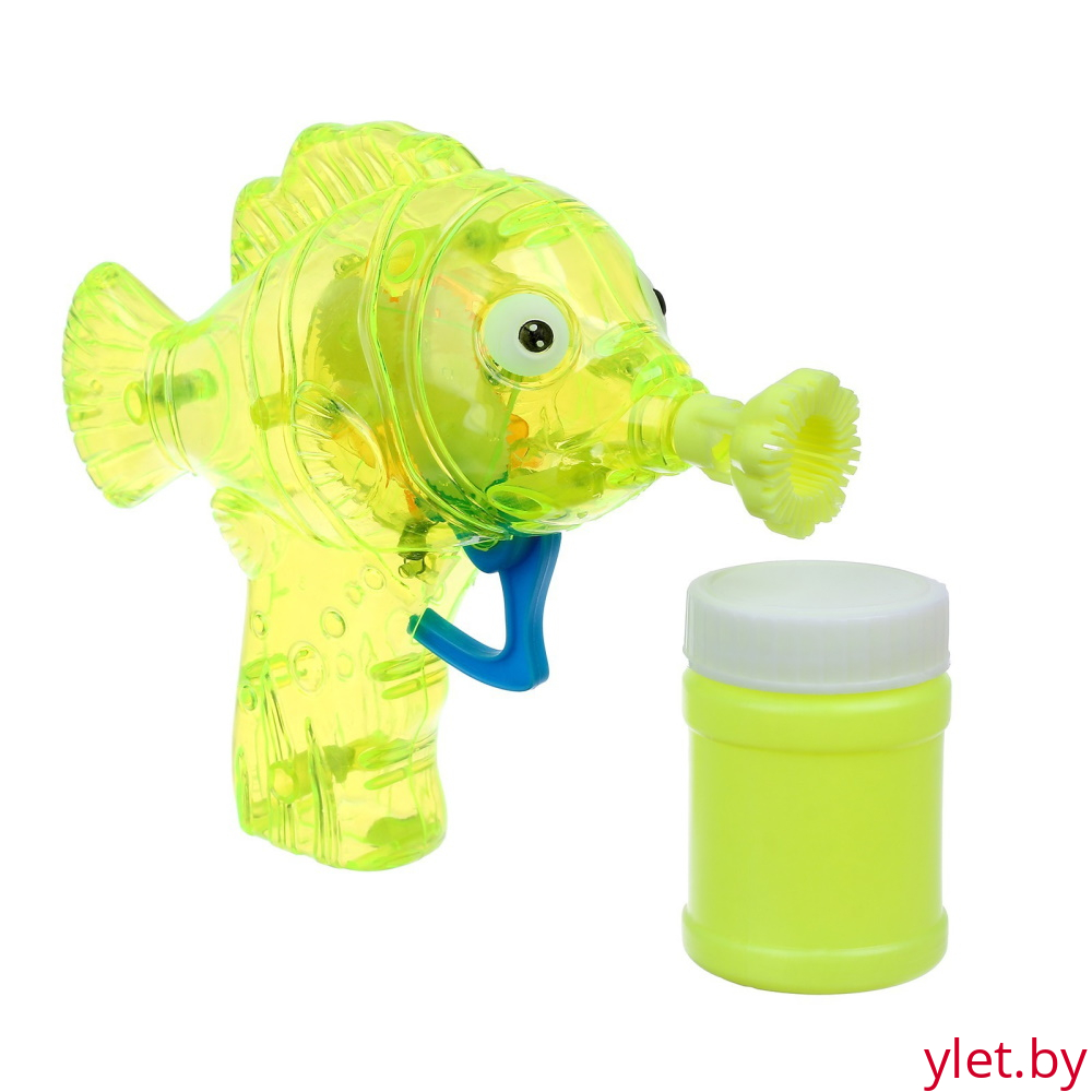 Мыльные пузыри Рыбка пистолет со светом, 50 мл