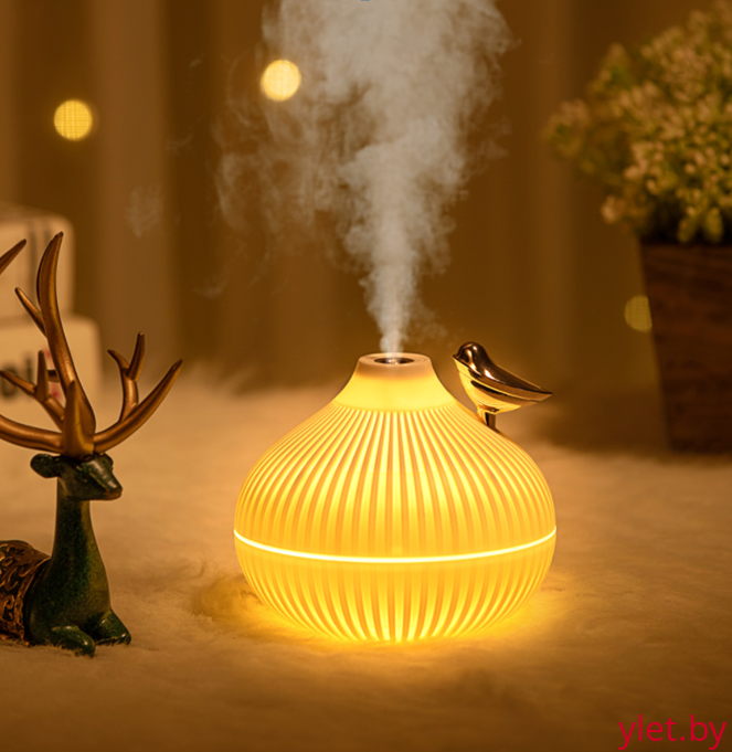 Настольный увлажнитель воздуха -  ночник "Birdie", (портативный, USB)