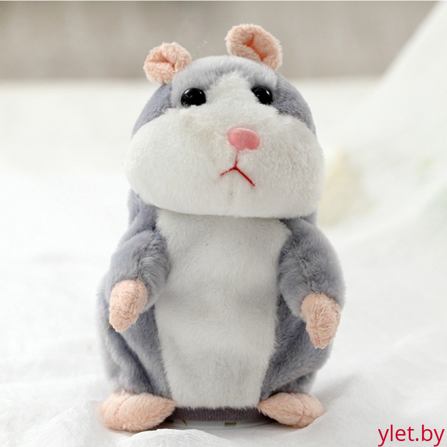 Говорящий хомяк повторяшка Серый