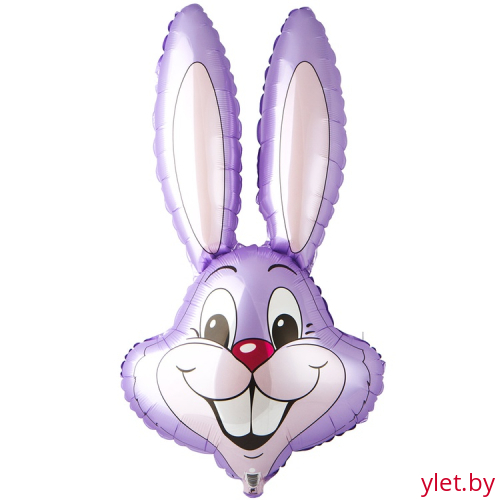 Шар (35''/89 см) Фигура Заяц Сиреневый