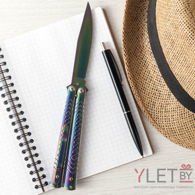 Складной нож бабочка хамелеон Косичка