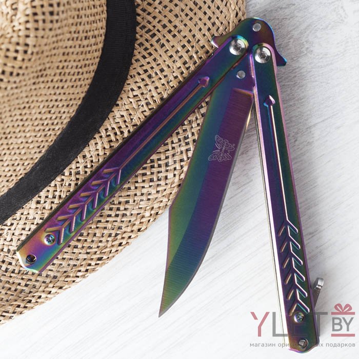 Складной нож бабочка хамелеон Стрела