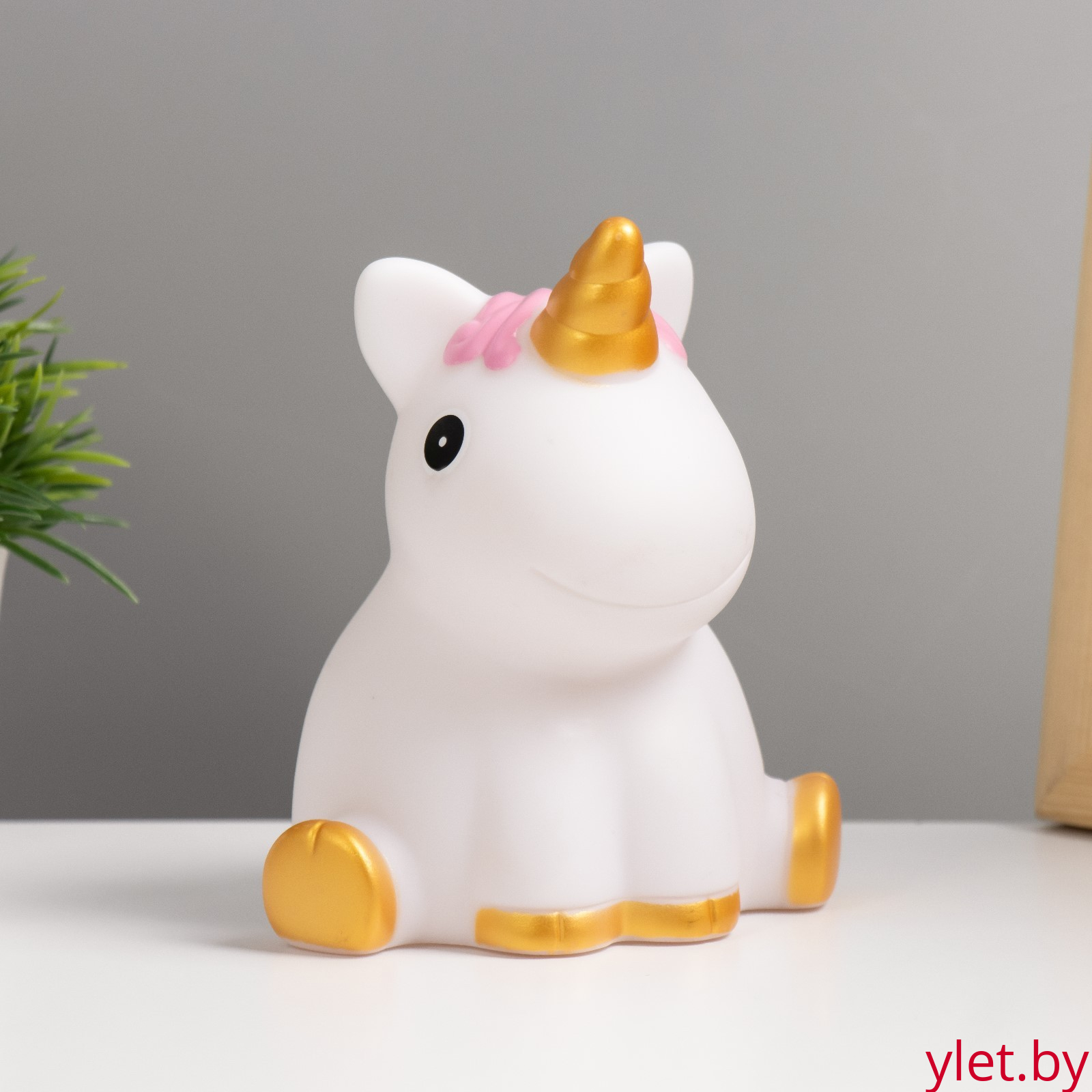 Ночник "Единорожка" LED 3хLR44 белый 10х7х12,5 см