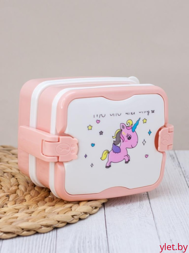 Ланчбокс "The one and only", pink (800 мл), контейнер для еды