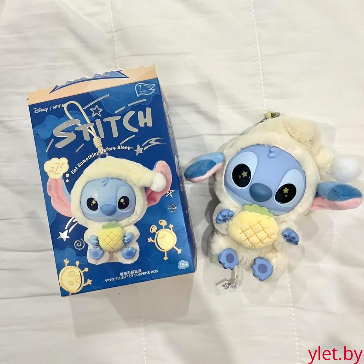 Мягкая игрушка Стич в костюме Лабубу Labubu