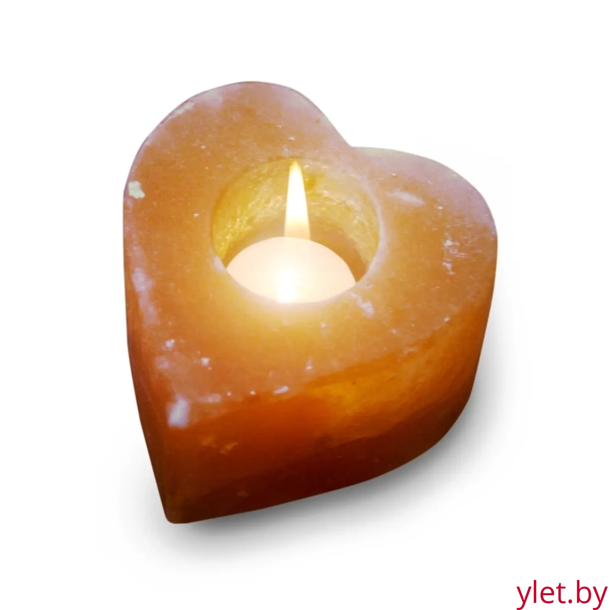 Солевой подсвечник "Сердце" (1-1,2 кг)