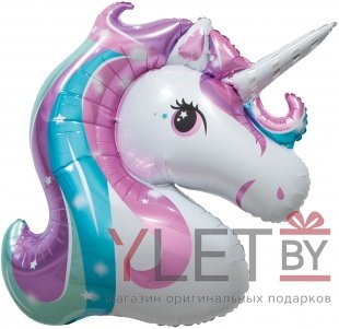 Шар (45''/114 см) Фигура, Голова, Звездный Единорог