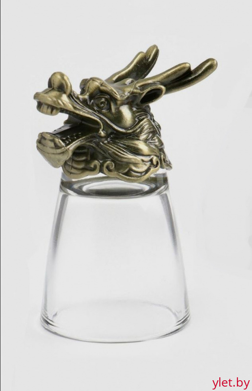 Стопка-перевертыш "Дракон", бронза