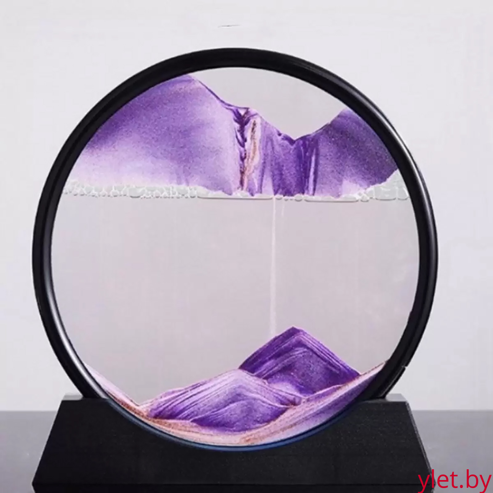 Песочная 3D картина (фиолетовая) 26х24 см