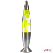 Лава лампа с воском в сером корпусе 42 см Желтая