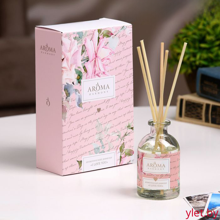 Диффузор открытка ароматическая "I  love You" 50 мл