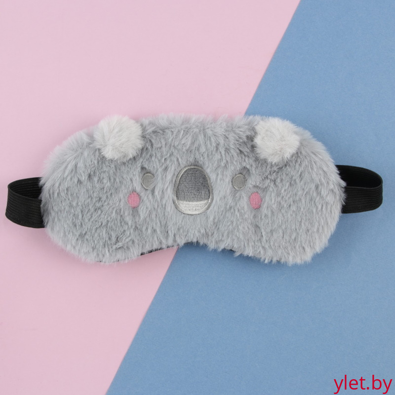 Маска для сна «Коала», серая