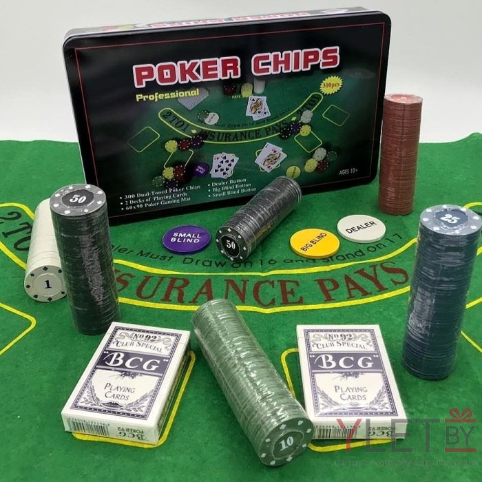 Набор для покера 300 фишек