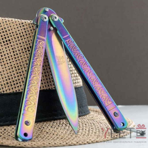 Складной нож бабочка хамелеон Узор