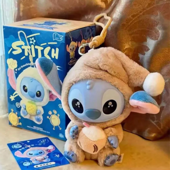 Мягкая игрушка Стич в костюме Лабубу Labubu