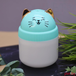 Настольный увлажнитель воздуха -  ночник "Cat", green, (портативный, USB)