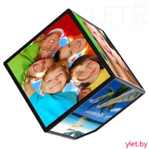 Вращающаяся фоторамка "Куб" С ДЕФЕКТОМ