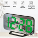 Часы зеркальные в розетку DS-3625L (зеленые цифры)