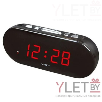 Часы электронные в розетку VST-715 Красные цифры