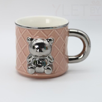 Кружка «Silver bear», peach (400 ml)