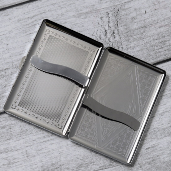 Портсигар металлический Серебро