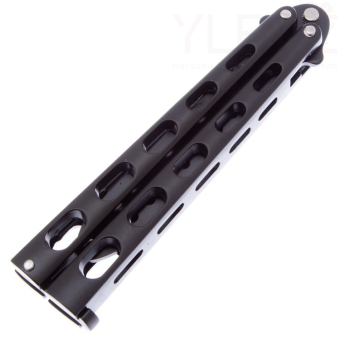 Нож бабочка Тренировочный 22,5 см Черный