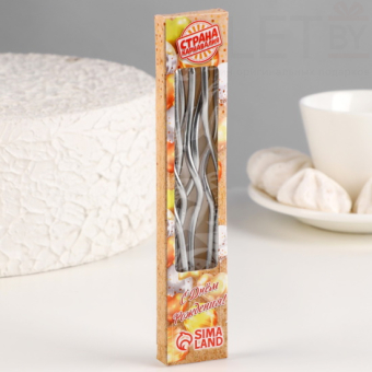 Свечи для торта Серпантин серебро, 6 шт