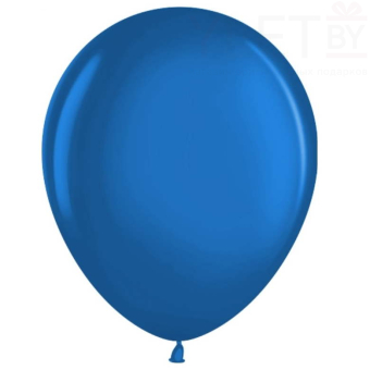 Шар (12''/30 см) Синий, металлик