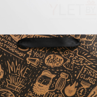 Пакет крафтовый вертикальный Present, 31 × 40 × 11,5 см