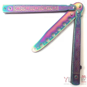 Нож бабочка тренировочный большая цепь Хамелеон