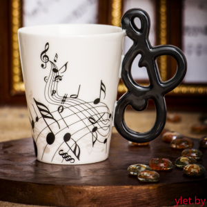 Кружка Музыкальные инструменты Скрипичный Ключ